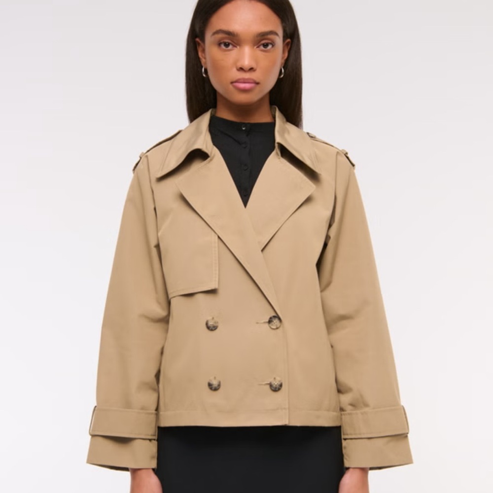 Abercrombie & Fitch Tan Trench Coat
